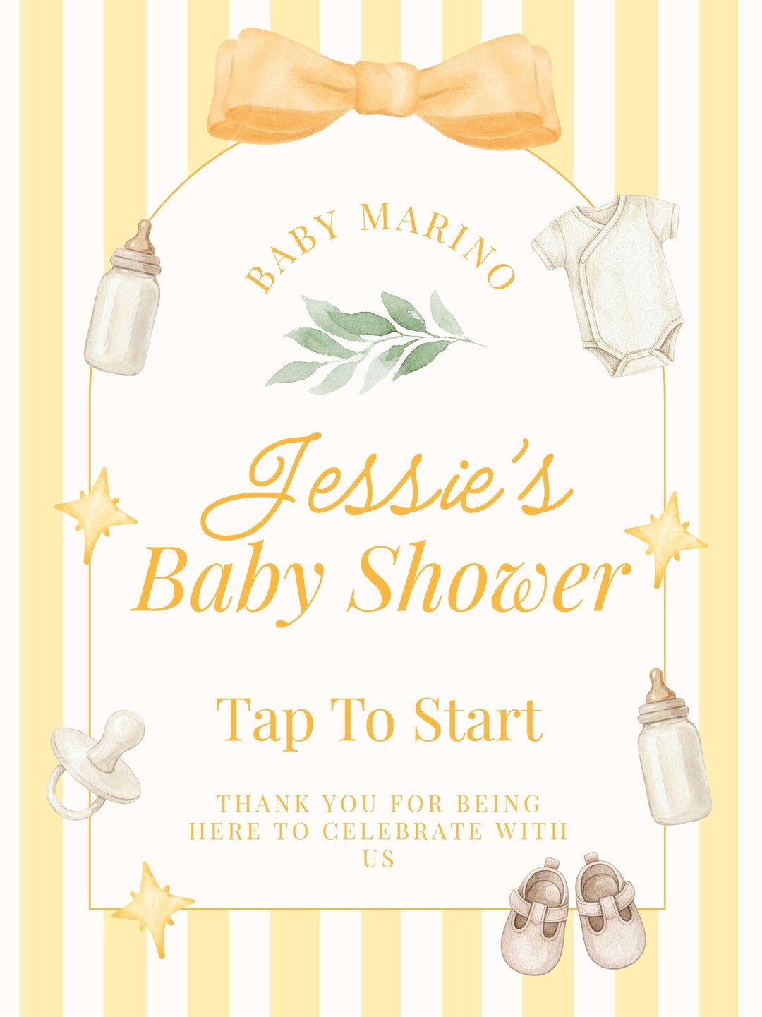 Tap To Start Photo Booth Tap to Start + Idle Screen | Baby Shower - Etsy