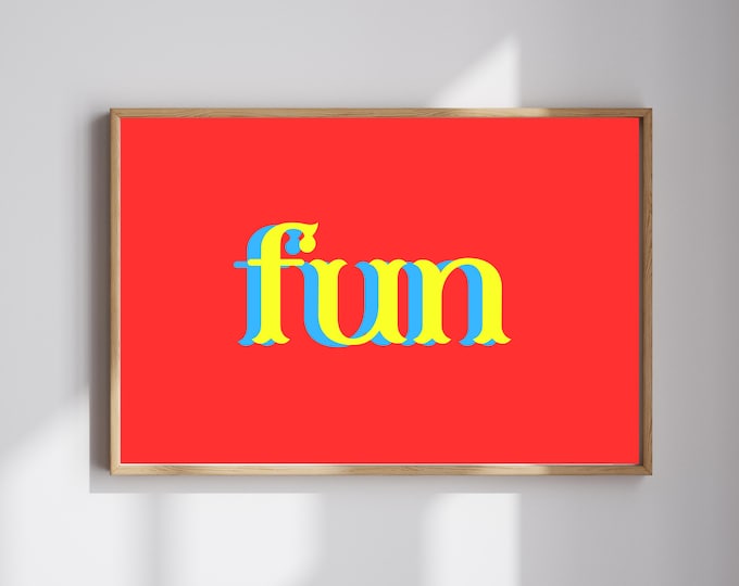 Circus themed word prints
