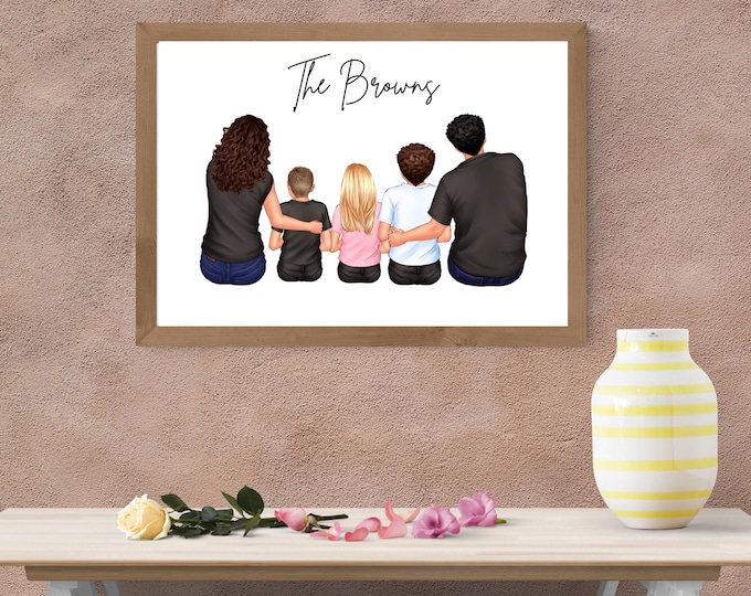 Personalised family portrait