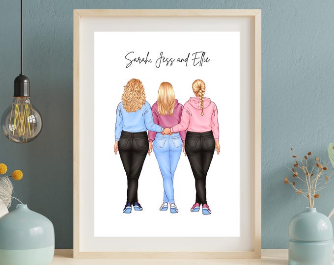 Personalised friends portrait