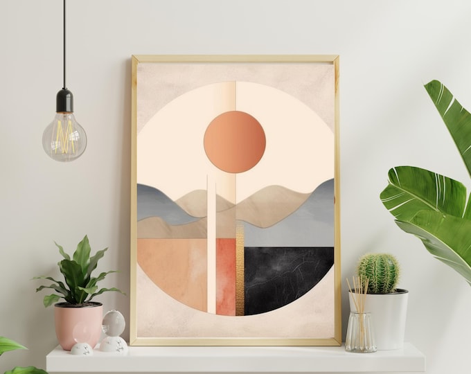 Muted abstract prints