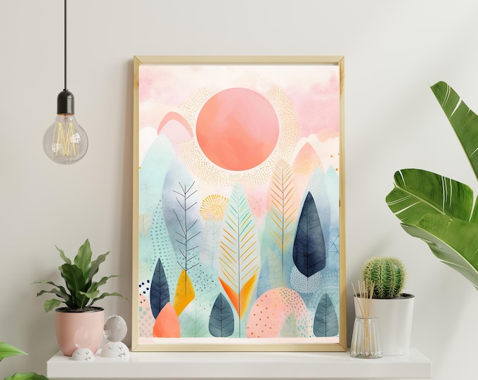 Bright and bold abstract prints