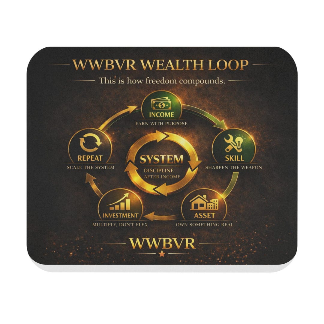 Wealth Loop Diagram Mouse Pad | Financial System for Income, Skill ...