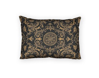 Victorian Medallion Ornate Pattern Cotton Pillow Sham |