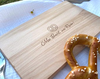 Beierse broodplank met gravure - ontbijtplank - cadeau voor mannen, vader, verjaardag, housewarming, Vaderdag, Pasen - souvenir