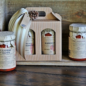 Tomato Sauce Gift Set - Authentic Italian Tomato Sauces - Gourmet Food Gifts for Italians