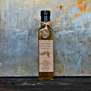 Basil Infused Olive Oil - Herbal Infused Extra Virgin Olive Oil