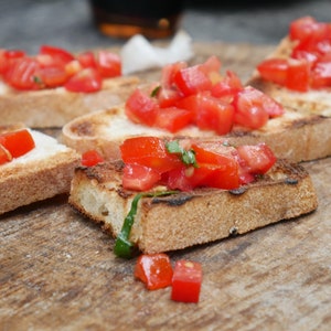 Bruschetta with Flavored Olive Oil