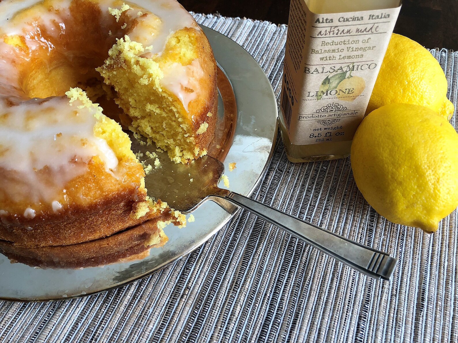 Lemon Balsamic Vinegar Glaze Lemon Balsamic Vinegar Etsy