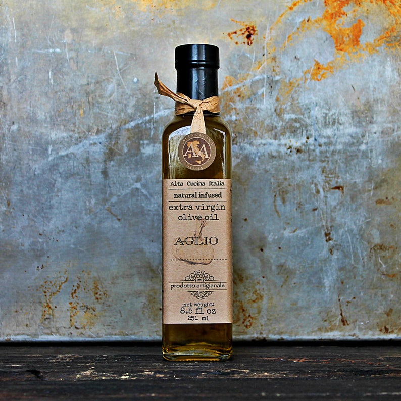 Garlic Infused Extra Virgin Olive Oil Extra Virgin Olive Oil Etsy Canada