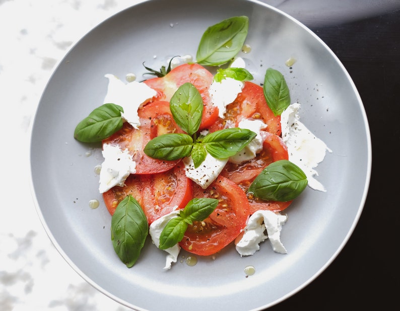 Caprese Salad with Basil Olive Oil