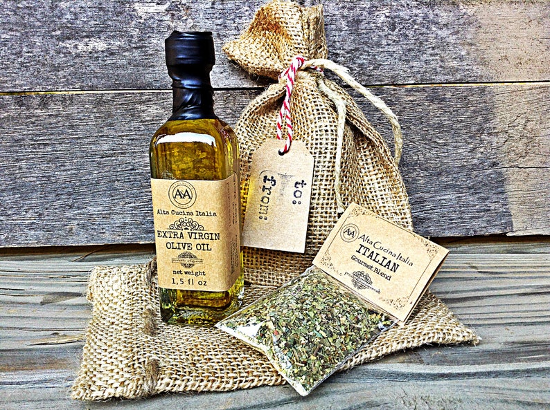 Olive Oil & Balsamic Mini Gift Set Oil and Vinegar Favors Italian