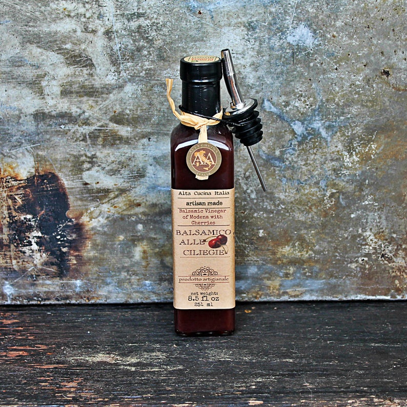 Balsamic Vinegar Glaze With Cherries Cherry Balsamic Etsy Australia