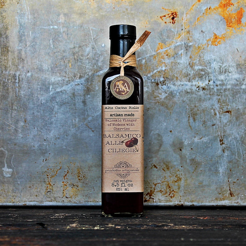 Balsamic Vinegar Glaze With Cherries Cherry Balsamic Etsy Australia