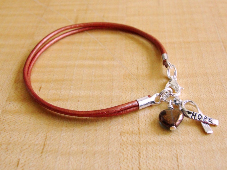 Copper Leather - MNK Awareness X-linked Copper Deficiency Menkes Disease Awareness Bracelet