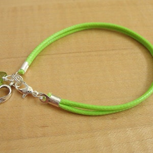 Lime Green Awareness Bracelet (cotton/poly) - Muscular Dystrophy, Lyme ...