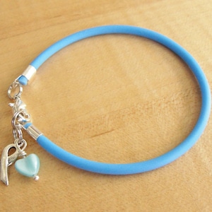 Light Blue Awareness Bracelet (Rubber) - Adrenal Insufficiency, Achalasia, Chronic Illness, Cushings Syndrome, Scleroderma & More