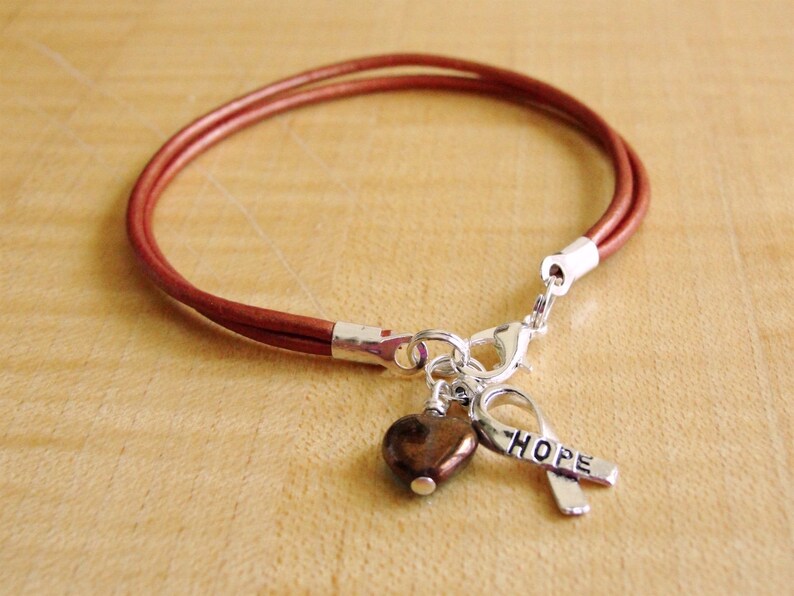 Copper Leather - MNK Awareness X-linked Copper Deficiency Menkes Disease Awareness Bracelet