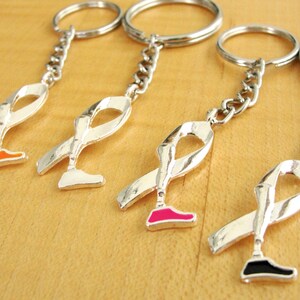 Amputee Awareness KEYCHAIN RING Prosthetic Leg Awareness Limb difference Awareness image 4