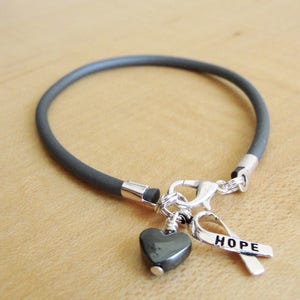 Gray Awareness Bracelet - (Rubber) Diabetes, Asthma, Allergies, Alpha-1 Antitrypsin Deficiency  A1AD, Brain Cancer/Tumors, Parkinsons,
