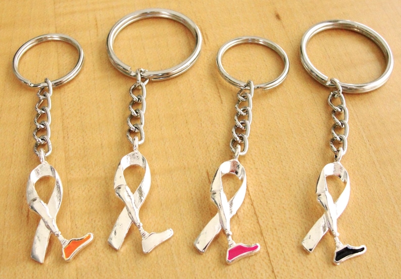 Amputee Awareness KEYCHAIN RING Prosthetic Leg Awareness Limb difference Awareness image 5