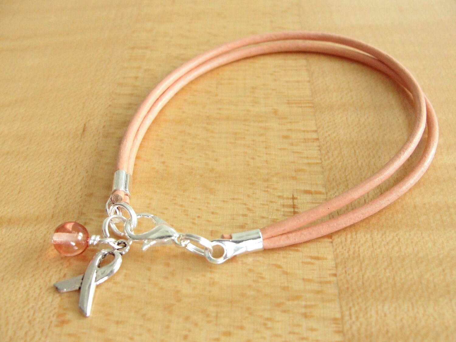 Leather outlet cancer bracelets