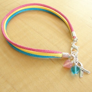 Congenital diaphragmatic hernia Awareness Bracelet (Cotton) -   CDH Awareness