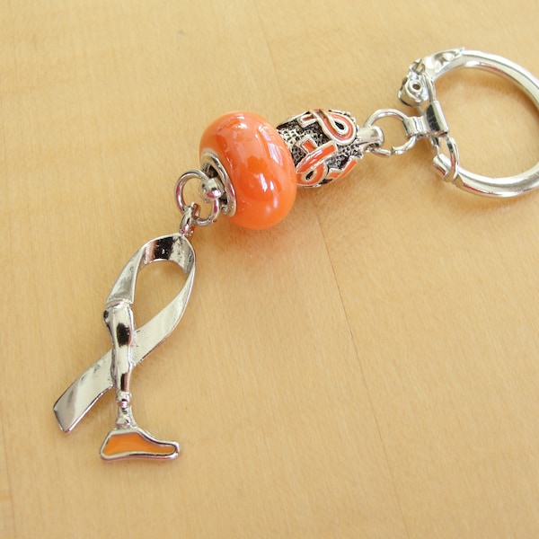 Limb Difference Awareness KEYCHAIN  -  Prosthetic Leg Awareness - Limb Loss Awareness - Amputee Awareness