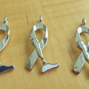 Amputee Awareness KEYCHAIN RING Prosthetic Leg Awareness Limb difference Awareness image 2