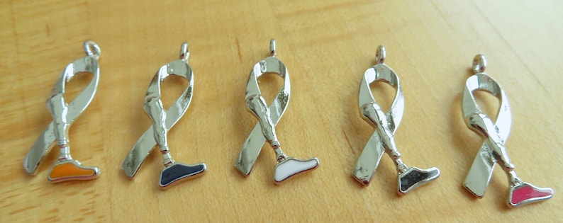 Amputee Awareness KEYCHAIN RING Prosthetic Leg Awareness Limb difference Awareness image 2