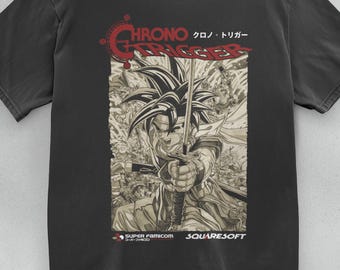 クロノ・トリガー v1 Tシャツ ヴィンテージ ナチュラルカラー メンズ T