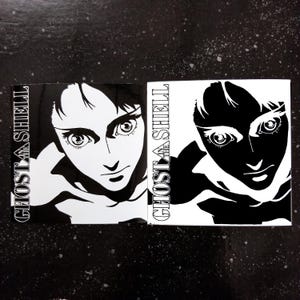 GHST SHLL Sticker "Matoko" - 4 x 4" [Weatherproof Vinyl Bumper Decal] [1995 Cyberpunk Manga Anime 80s 90s]