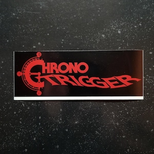 Autocollant CHRONO TRIGGER - 6 x 2" [autocollant pour pare-chocs en vinyle résistant aux intempéries] [Squaresoft Enix Final Fantasy Vi Seiken Densetsu Mother 2 Lufia JRpg]