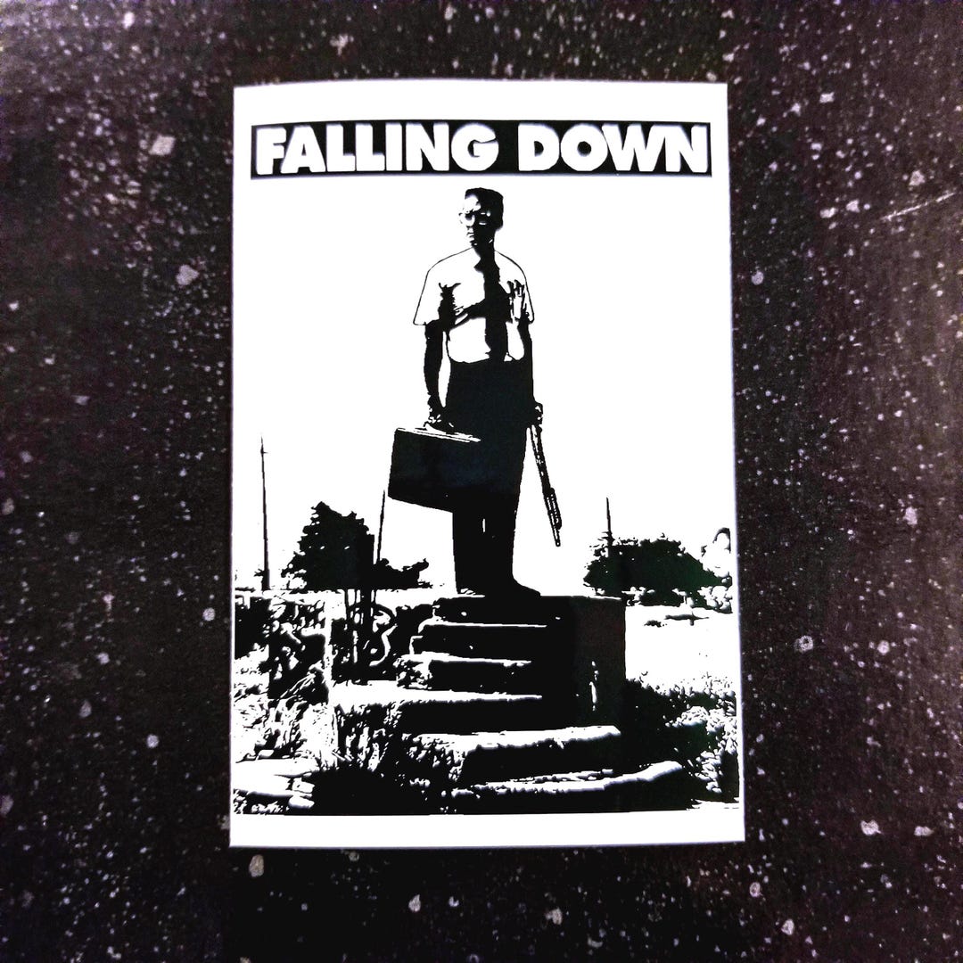 FALLING DOWN Sticker Movie Logo 4 X 3