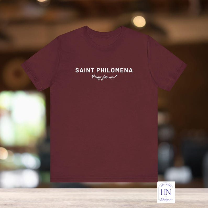 Saint Philomena Prayer Tee | Catholic Gift, Devotional Shirt image 11