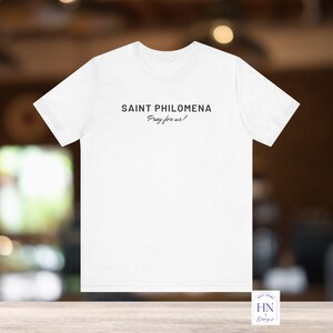 Saint Philomena Prayer Tee | Catholic Gift, Devotional Shirt image 4