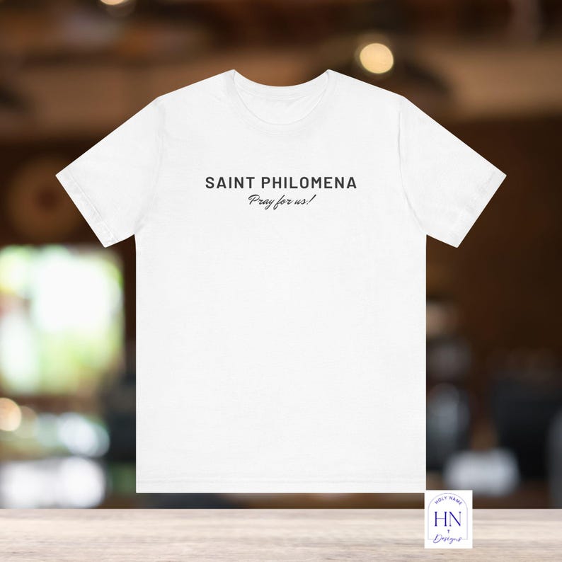 Saint Philomena Prayer Tee | Catholic Gift, Devotional Shirt image 4