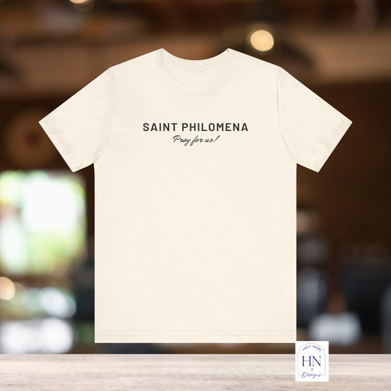 Saint Philomena Prayer Tee | Catholic Gift, Devotional Shirt image 3
