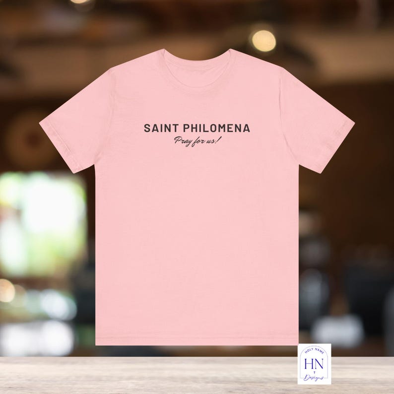 Saint Philomena Prayer Tee | Catholic Gift, Devotional Shirt image 8