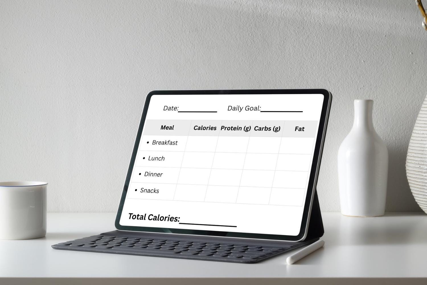 Daily Macro Tracker Printable | Calorie, Protein, Carb & Fat Log | A4 ...