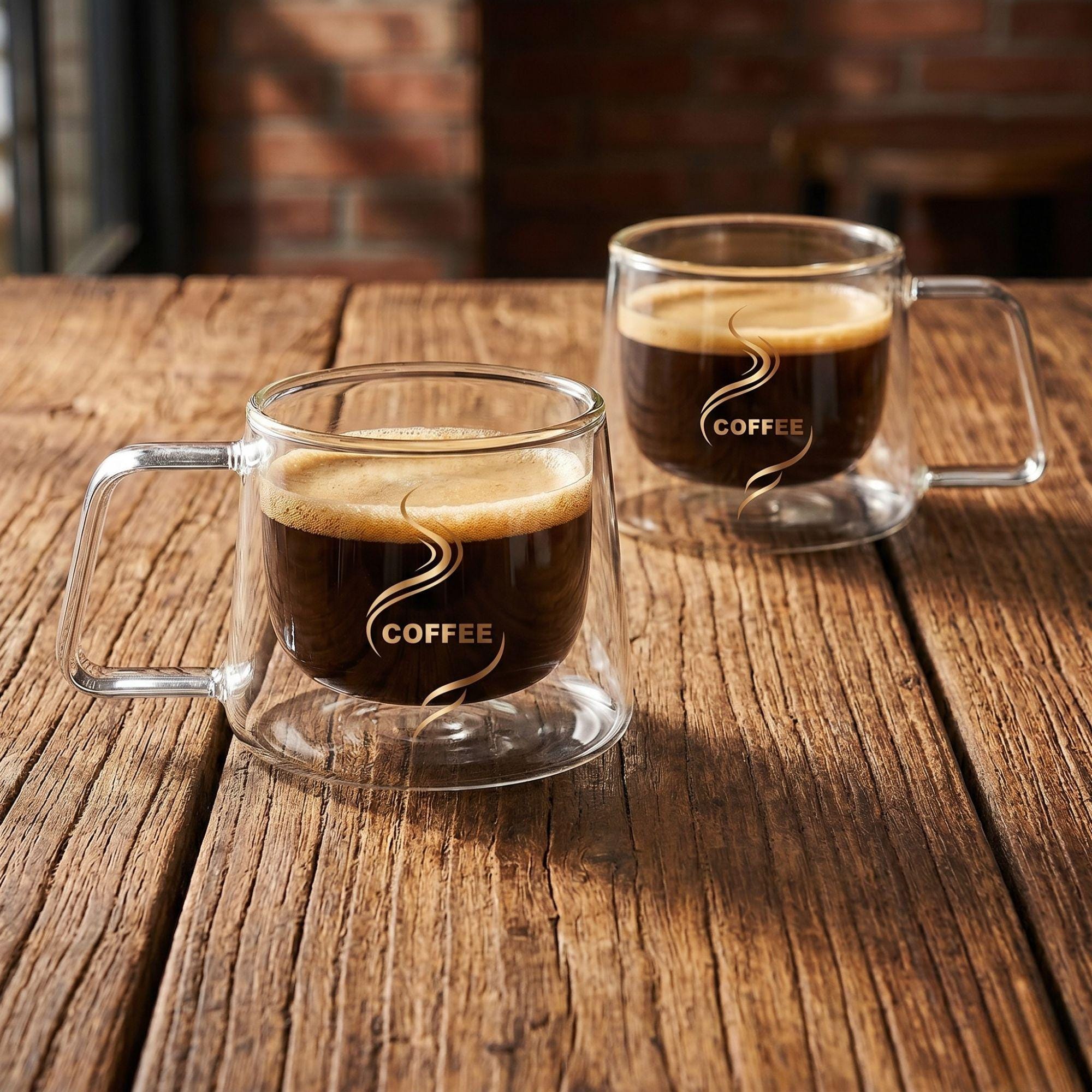 Double Wall Glass Coffee Mug | 200ml Insulated Espresso Cup | Borosilicate  Latte Glass | Clear Tea Mug | Modern Minimalist Drinkware Gift - Etsy