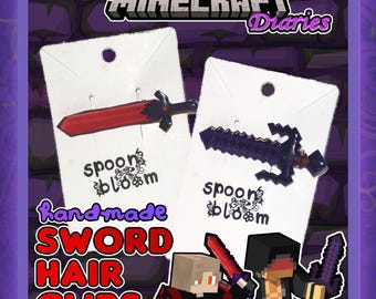 Horquillas de espada hechas a mano de Aphmau Aaron Lycan y Shadow Knight de Minecraft Diaries