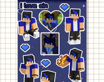 Ein Sticker Sheet | Aphmau Phoenix Drop High/MyStreet 4x6 Glossy Decal Vinyl Stickers