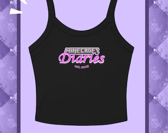Camiseta sin mangas acanalada Aphmau Cami Minecraft Diaries Mystreet Merchandising unisex para mujer