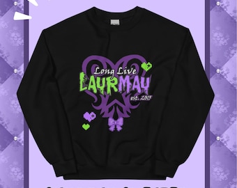 Larga vida a Laurmau Laurance x Aphmau Suéter de cuello redondo Minecraft Diaries Mystreet OTP Merchandising unisex