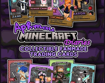 Tarjetas coleccionables de Aphmau Minecraft Diaries para intercambiar (creadas por fans)