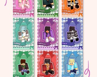 Aphmau MyStreet [Ribbon Series] Kpop Idol Inspired Photocard Set, Holographic Laminated Cards
