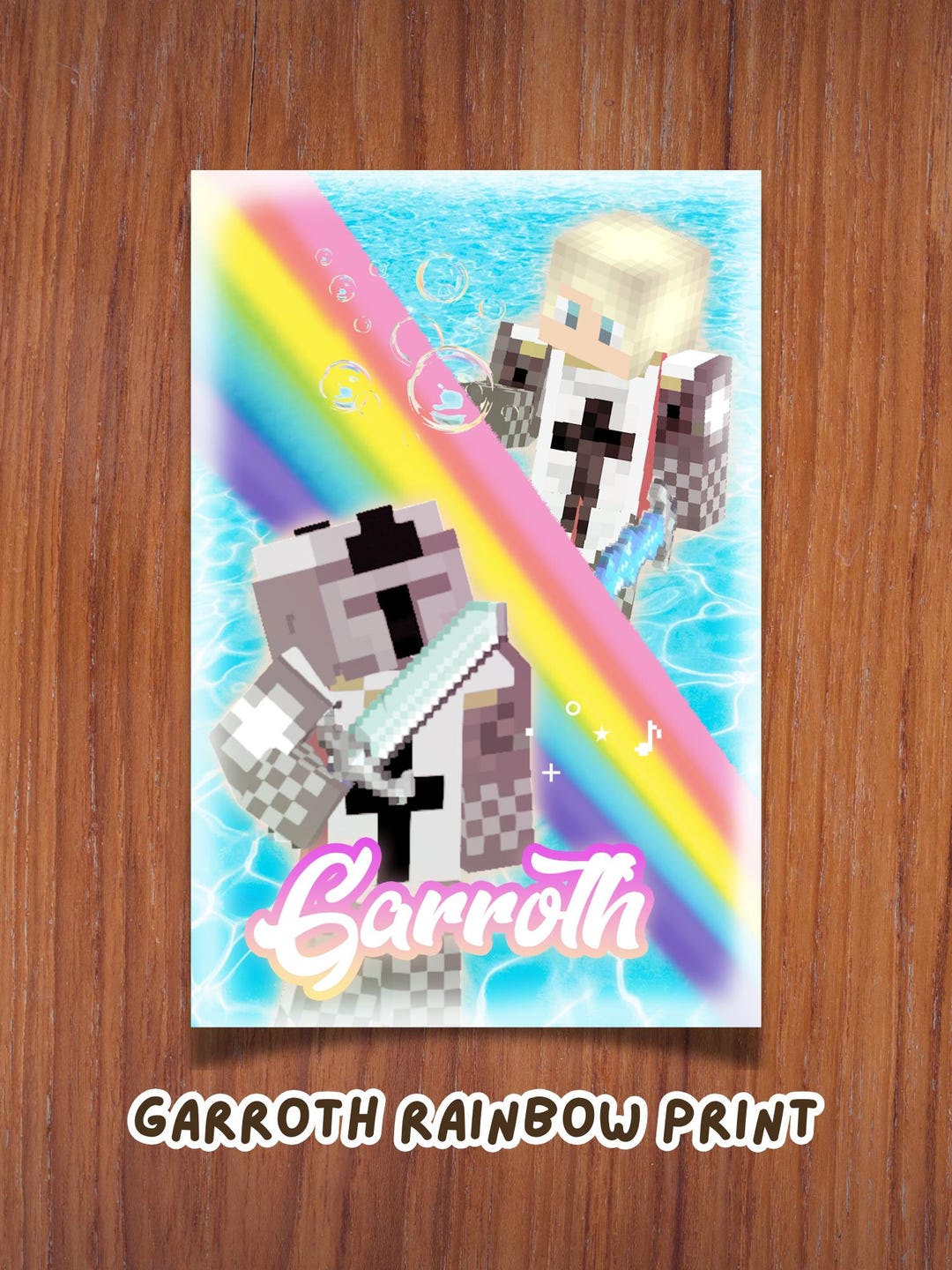 Aphmau 4x6 Mystreet Blue Y2K Garroth Ro'meave Postcard Print - Etsy