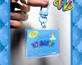 Webkinz Inspired Tag Keychain Virtual Pet Y2K 2000s Nostalgia