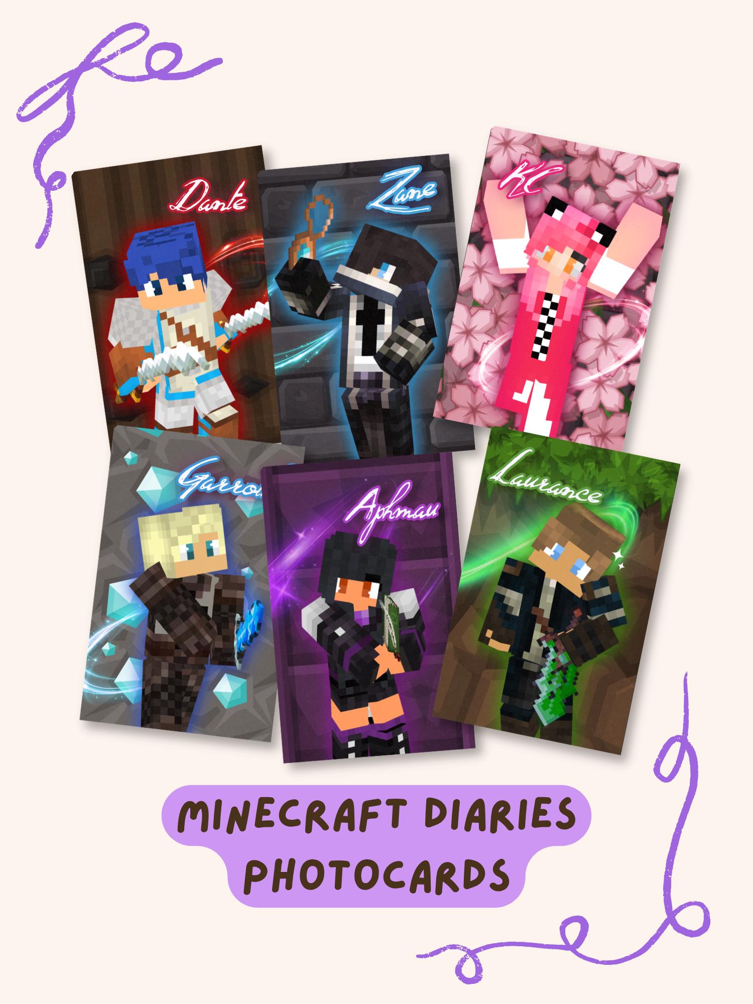 Aphmau MCD Diaries Collectible Character Trading Fanmade Cards